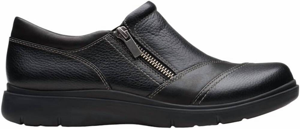 NEW CLARKS women's certina pure loafer in black leather